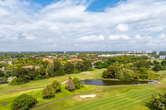 Hillcrest Golf Course has small ponds on the property in Hollywood, FL.