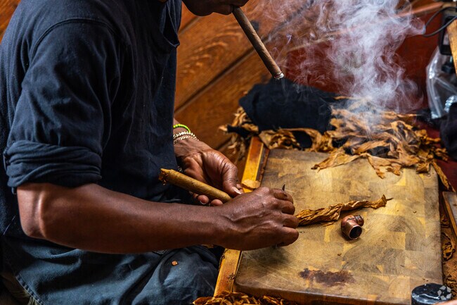 Ybor City, known as the cigar capital of the world, has cigars handmade near Rainbow Heights.