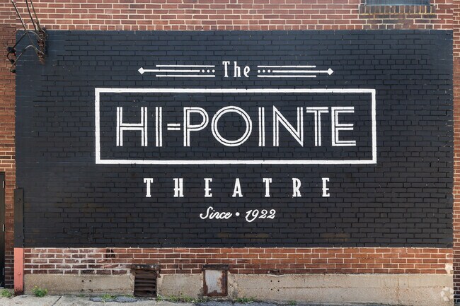 Historic Hi-Pointe Theatre opened in 1922 and remains a local landmark.