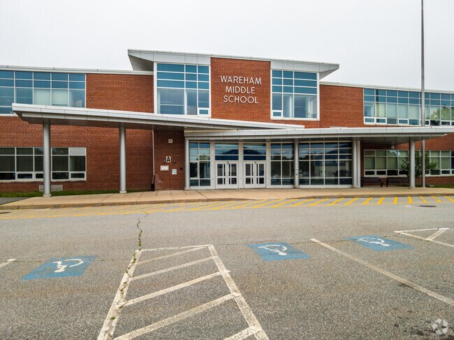 The Wareham Middle School in Wareham has accessible parking steps from the door.