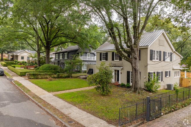 Downtown Hot Springs' residential streets are shaded by old growth trees.