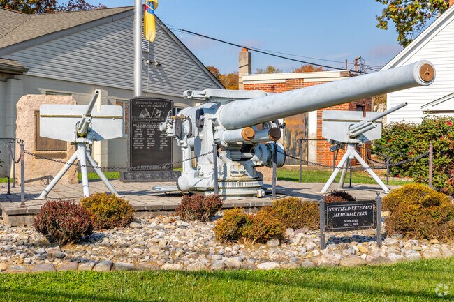 Visit the cannons at the Borough of Newfield Veterans Memorial and honor those who served.