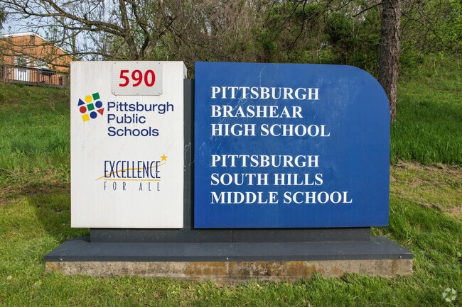 South Hills Middle School shares the same building as Pittsburgh Brashear High School.