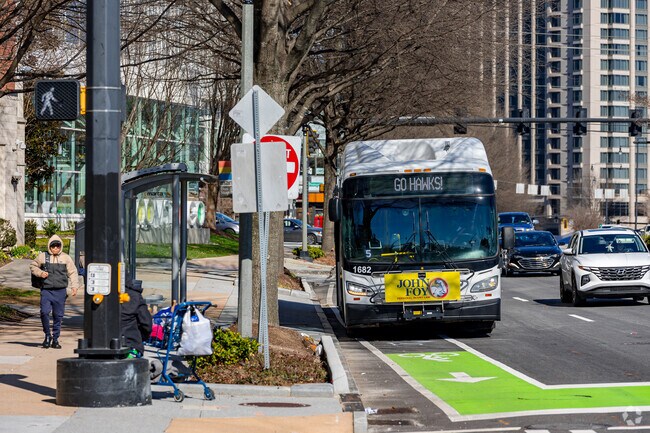 Catch the MARTA bus to get to other parts of the Buckhead area or into Atlanta.