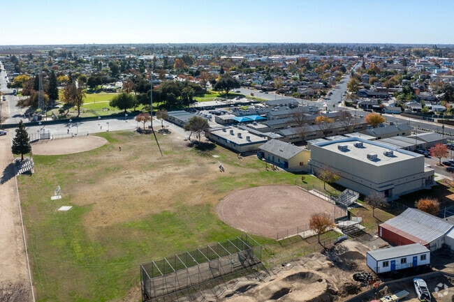 The sports area of General Grant Middle School in Reedley.