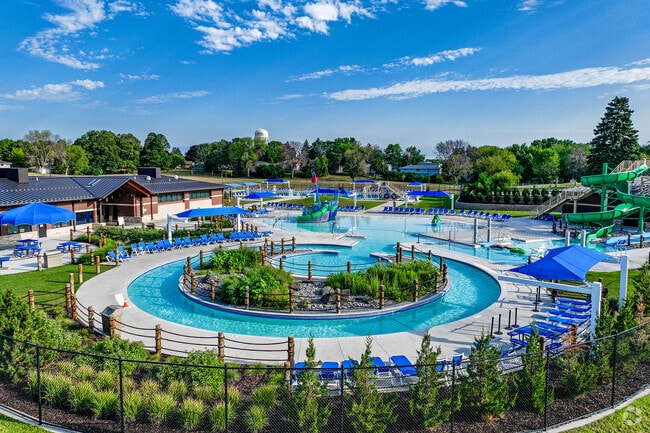 The residents of Hidden Valley can head to the New Hope Aquatic Park to cool off on warm summer days.