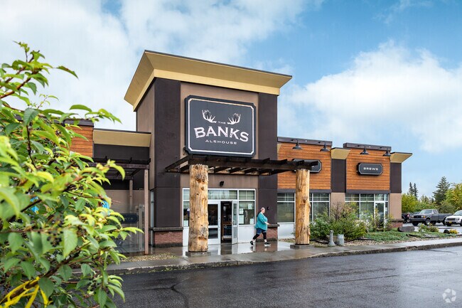 Stop in for burgers and brews at Banks Alehouse near Farmers Loop.