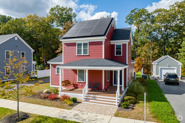 Many homes in Devens come with front porches.