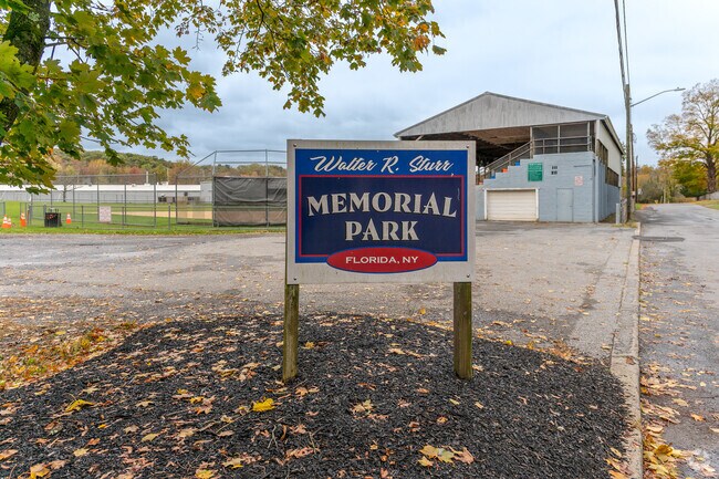 Walter R. Sturr Memorial Park includes courts, fields, and a playground.