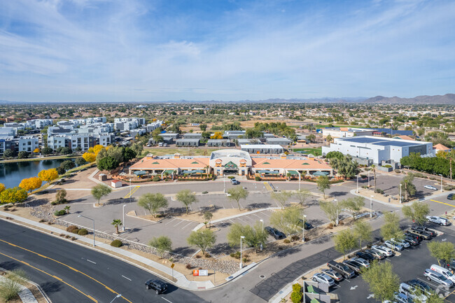 A bird's eye view of Dream City Christian School in Glendale.