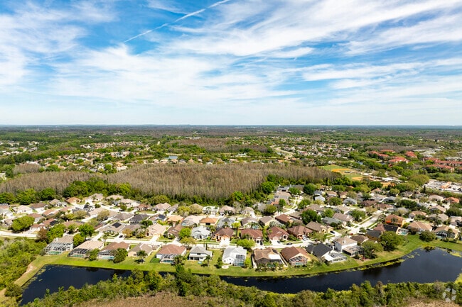 K-Bar Ranch is a large neighborhood built around land and water features.