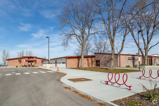 Mary McPherson Elementary west drop off and parking.