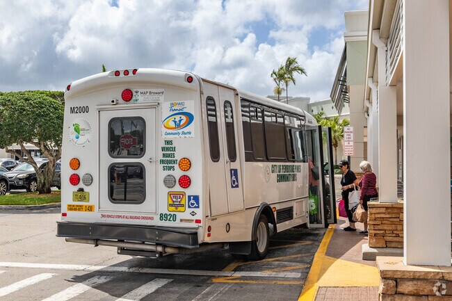 West Boulevard Heights in Pembroke Pines, FL offers residents free public transportation for easy commute.