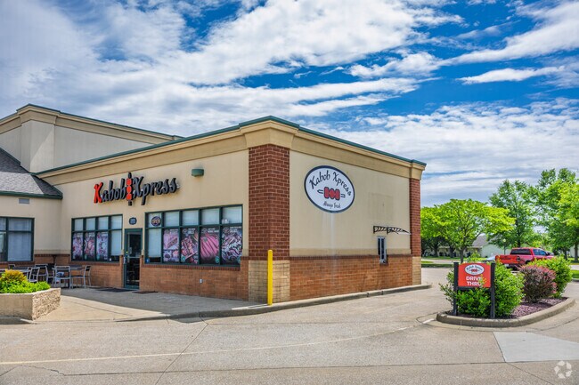 Locally owned eateries like Kabob Xpress can be found in Melody Hill.