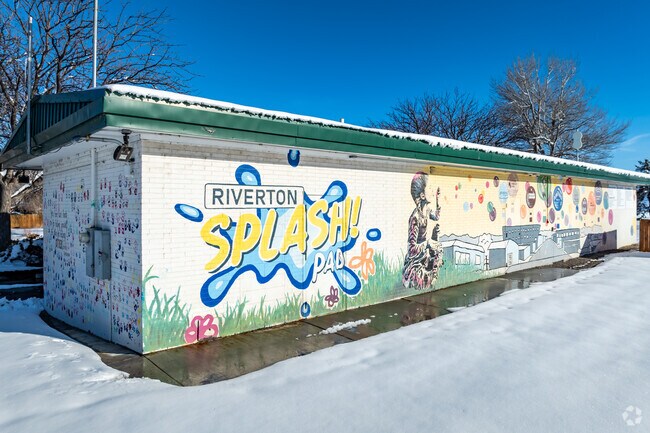 Riverton City Park is a popular spot during the summer because of the Riverton Splash Pad.