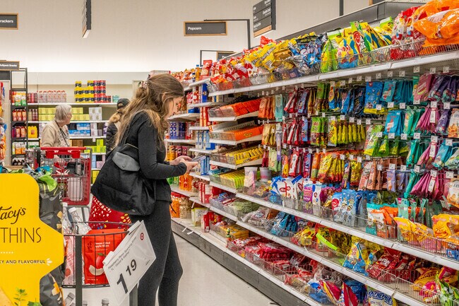 Target is in nearby Lynn Ranch and provides groceries and other needs.