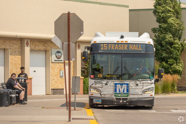 The local MATBUS system runs often and on time to most of the neighborhoods in Fargo.