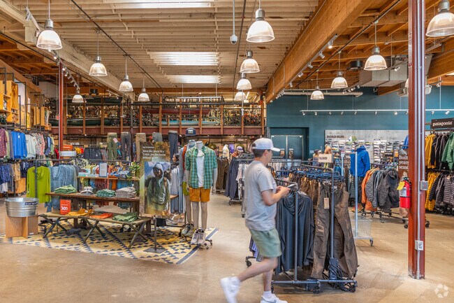 The REI at the Midtown mall is often busy with folks looking to gear up for the outdoors.