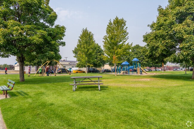 Southside Lions Park has a playground for kids to play on.