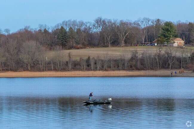 Local anglers head to Lake Marburg in Codorus State Park to cast a line.