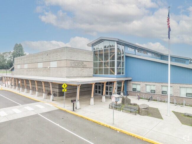 Harrison Elementary School in Cottage Grove has about 430 students and a new building.