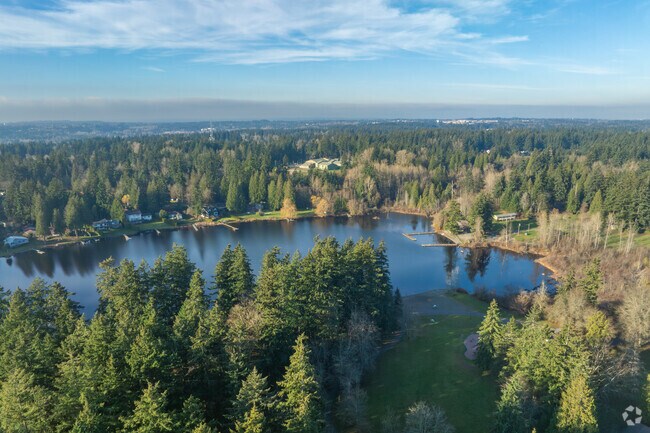 Five Mile Lake Park is a picturesque PNW park.