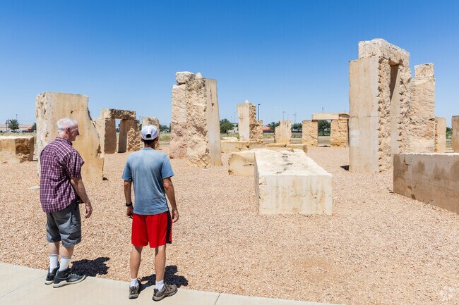 Head to UTPB near Bellaire Heights and check out the Stone Henge replica.