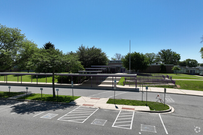 Loch Raven Technical Academy offers a great drop-off zone for their students.