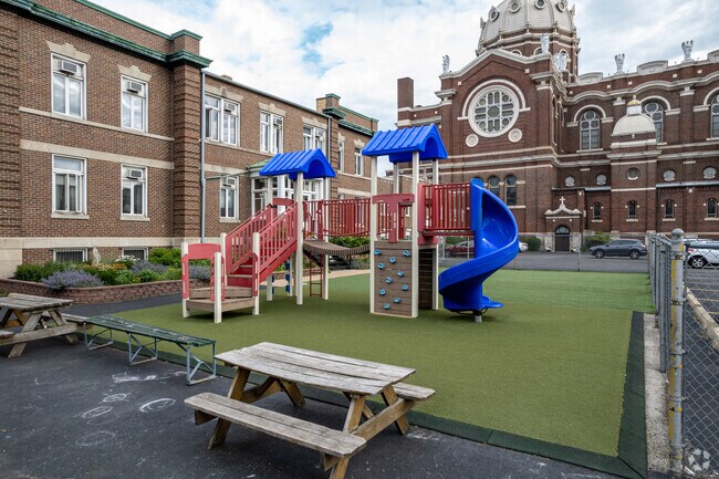 St. Mary of the Angels offers a safe and secure campus for students to learn and play.