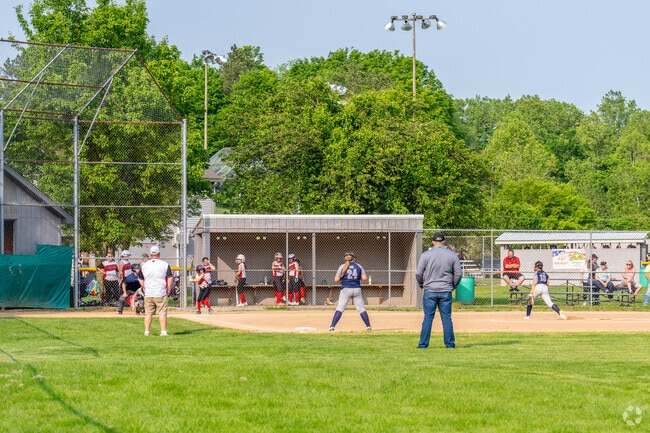 Youth softball teams compete on the beautiful field at Neil Mutchler Park.