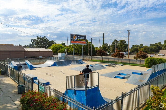 The skate park in Gridley opened in 2008.