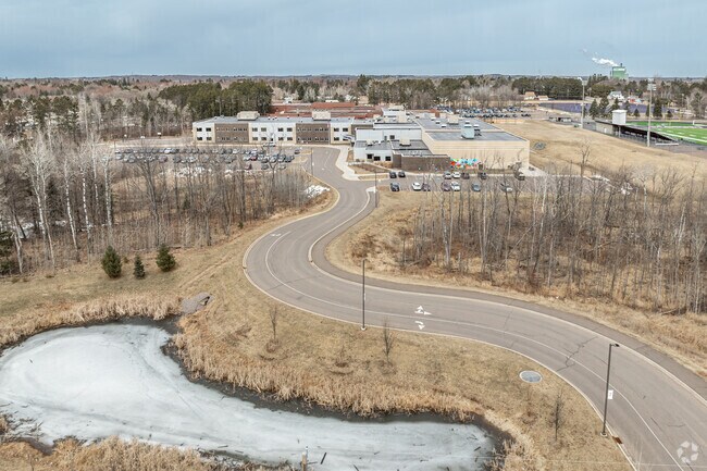 Cloquet Middle School sits on a large campus that is shared with the Cloquet High School.