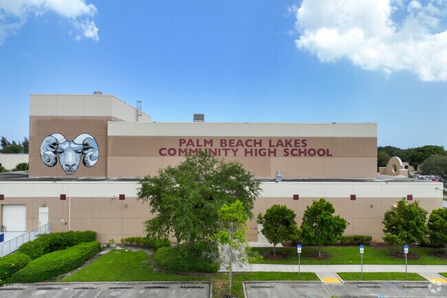 Palm Beach Lakes Community High School is the largest school complex in Pleasant City.
