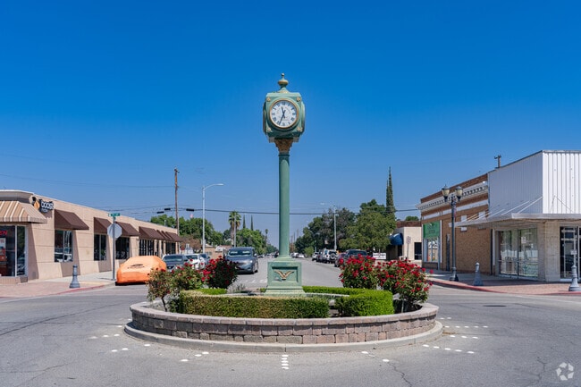 The iconic clock is part of the roundabout in downtown Wasco.