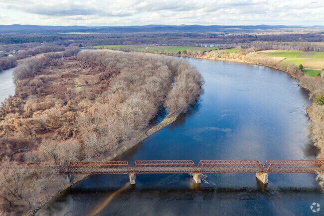 The Connecticut River graces the Eastern boundary of Northampton.
