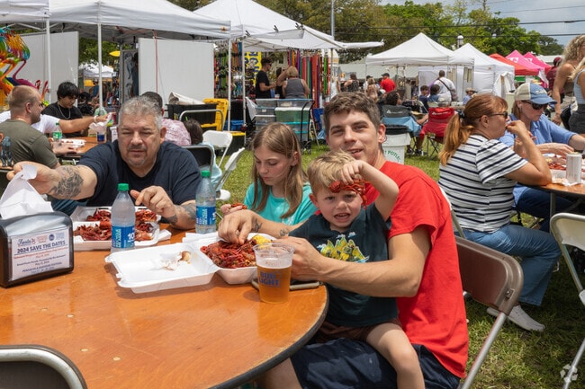 Myrtle Grove residents enjoy events in Pensacola, such as the Crawfish Festival.