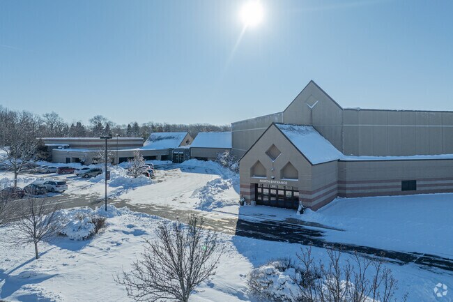 The front entrance at the Augustine Academy.