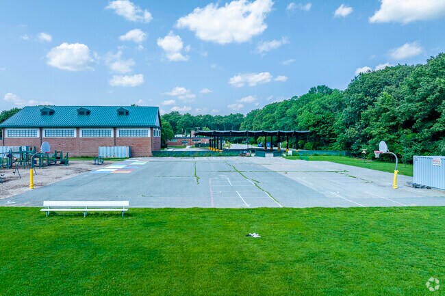 East Elementary School's basketball courts.
