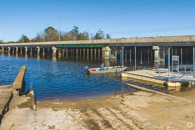 William Brooks Park has a wide boat launch for Chickasaw residents.