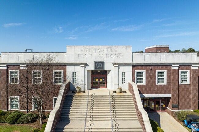 Front staircase at Huntsville High School