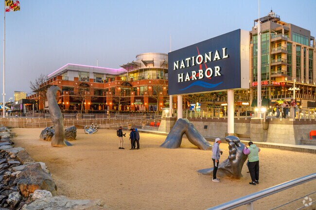 National Harbor is just across the water from Alexandria.