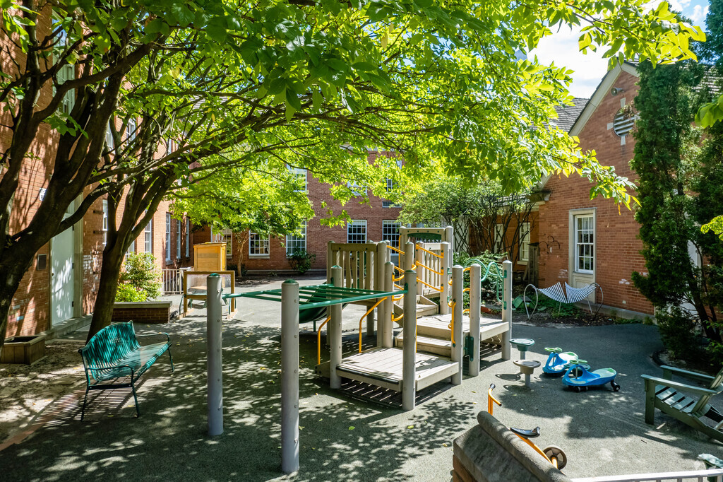 Winchester Thurston School has a playground for younger children to enjoy during breaks.