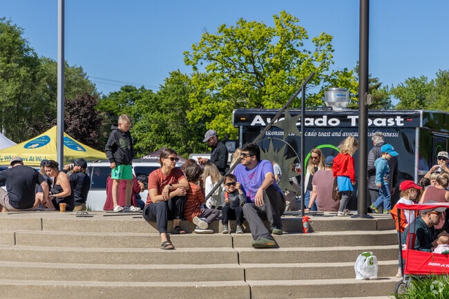 Families can spend the morning at the Brookfield Farmers Market in the summer months.