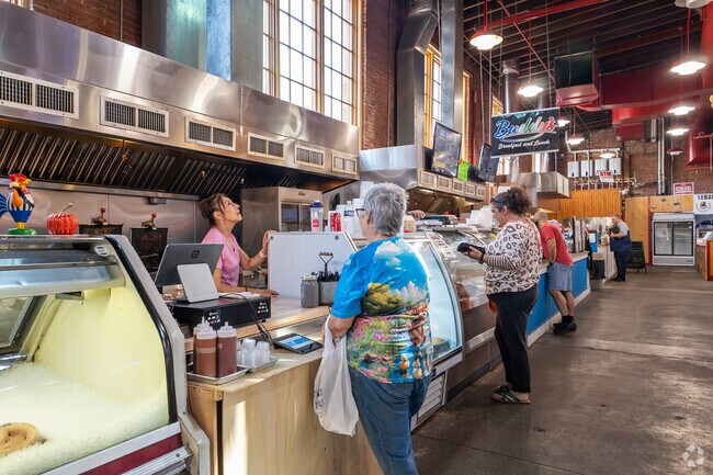 The Lebanon Farmers Market is a popular place to grab lunch in Downtown Lebanon.