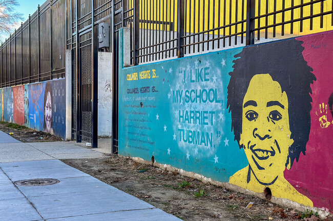 Art along Tubman Elementary School