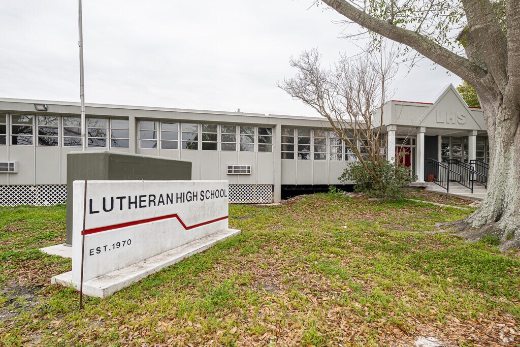 The Lutheran High School mascot is the Gryphon.