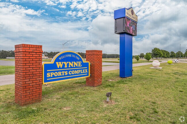 Wynne Sports Complex provides residents with a place for community baseball, softball, soccer, and more.