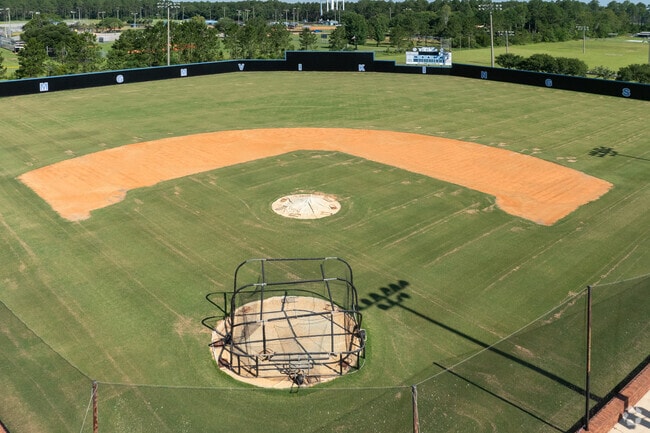 The baseball facilities at Montgomery High School are well kept and managed.
