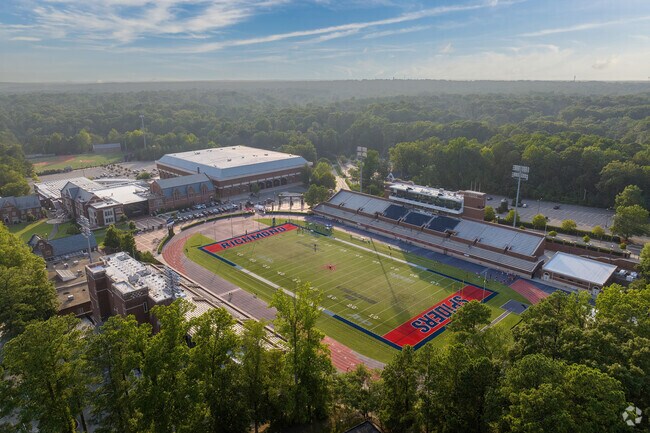 The University of Richmonds stadium is only a five minute drive from the Tuckahoe neighborhood.