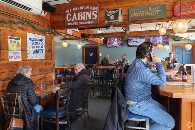 Lynn residents enjoy the view and good food at nearby Four Winds Pub & Grill.